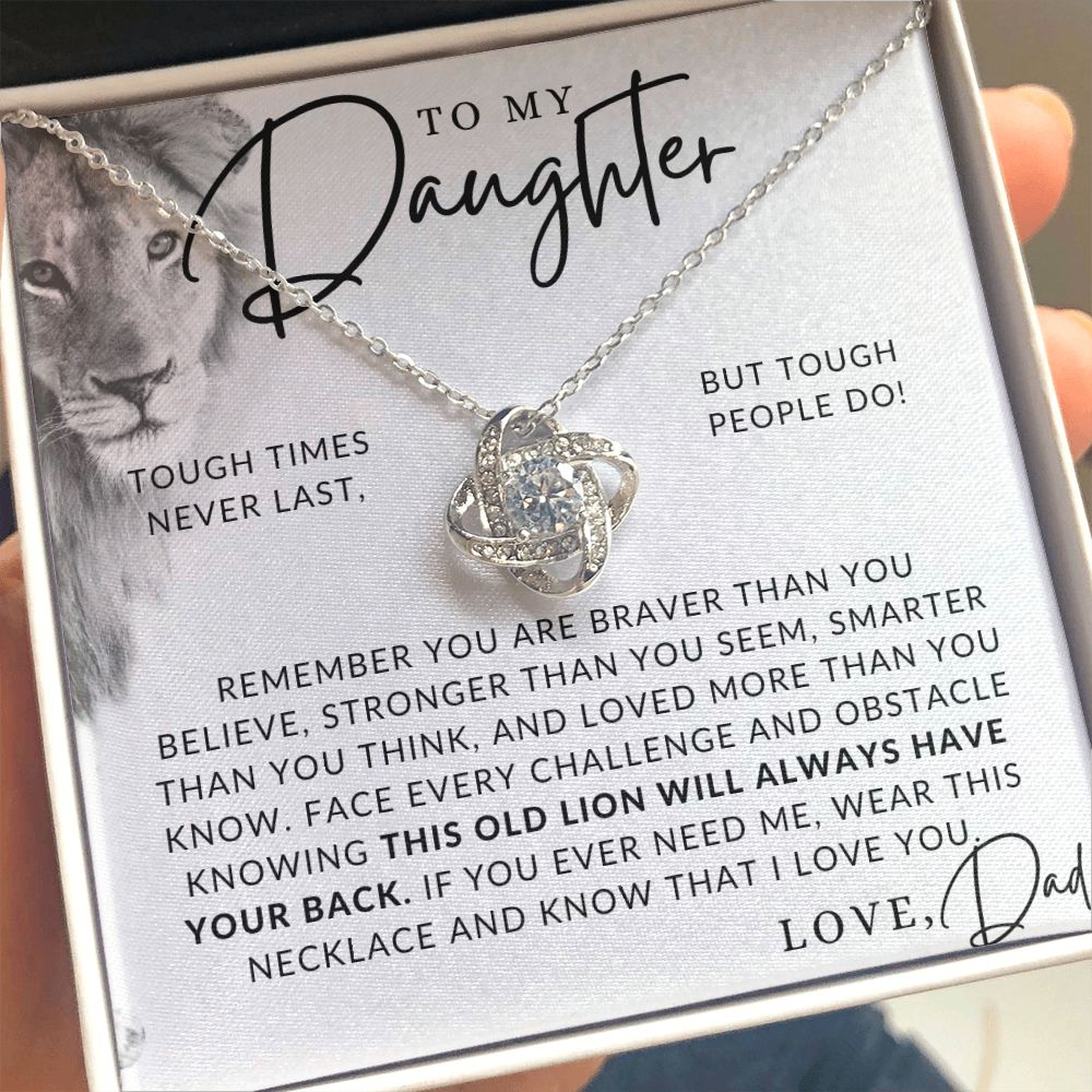 There For You - To My Daughter (From Dad) - Father to Daughter Necklace - Christmas Gifts, Birthday Present, Graduation Gift, Valentine's Day