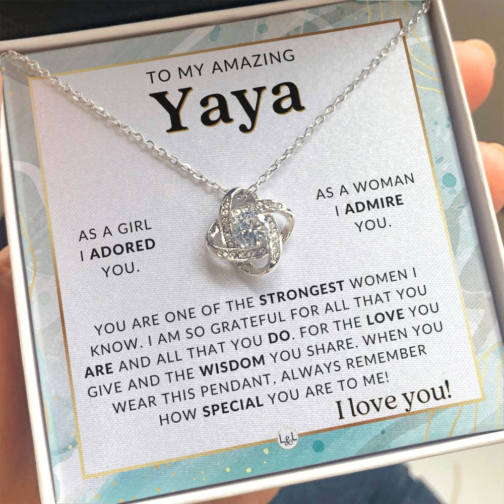 Yaya Gift From Granddaughter - Sentimental Gift Idea - Great For Mother's Day, Christmas, Her Birthday, Or As An Encouragement Gift