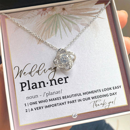 Wedding Event Planner Gift - Thank You From Bride & Groom - Gratitude Gift, Token of Appreciation , Pink Floral and Boho Wedding Theme - Liliana and Liam