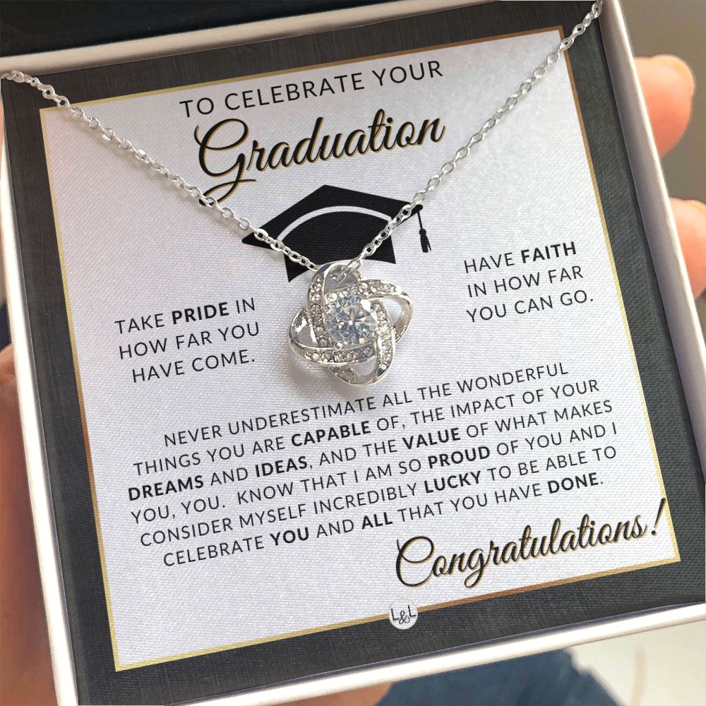 Graduation Gift Necklace for Girls: Jewelry, College, High School,  Elementary School, Senior Graduation, Graduation, Multiple Necklace Styles  - Dear Ava