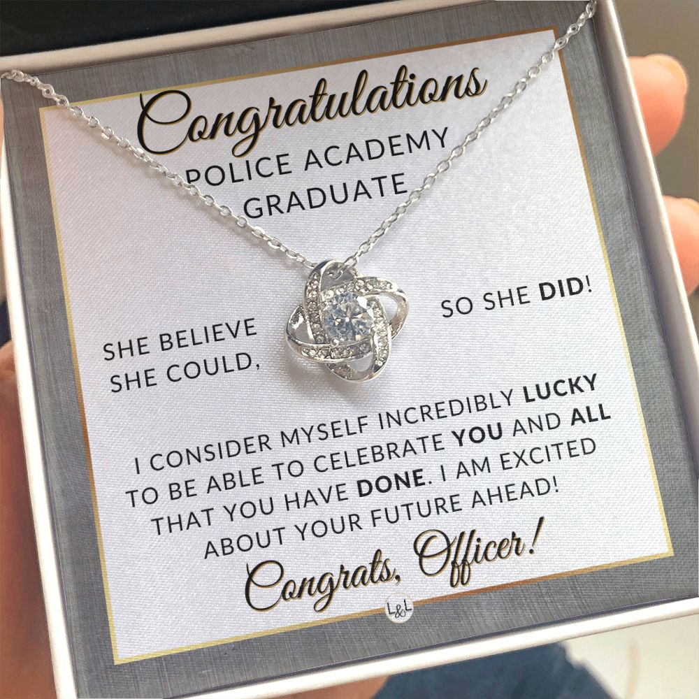 Police Officer Gift, Graduation Gift Necklace, Police Academy Graduation Gift, New Police Officer Gift, Police Women Gift, - 2024 Graduation Gift Idea For Her