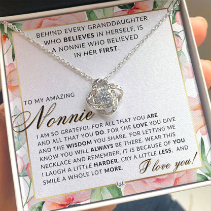 Nonnie Gift From Granddaughter - Thoughtful Gift Idea - Great For Mother's Day, Christmas, Her Birthday, Or As An Encouragement Gift