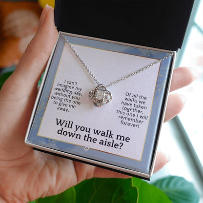 Will You Walk Me Down The Aisle_ Give Me Away Proposal From The Bride - Of All The Walks Taken , Dusty Blue And Gold Wedding Theme - Liliana and Liam