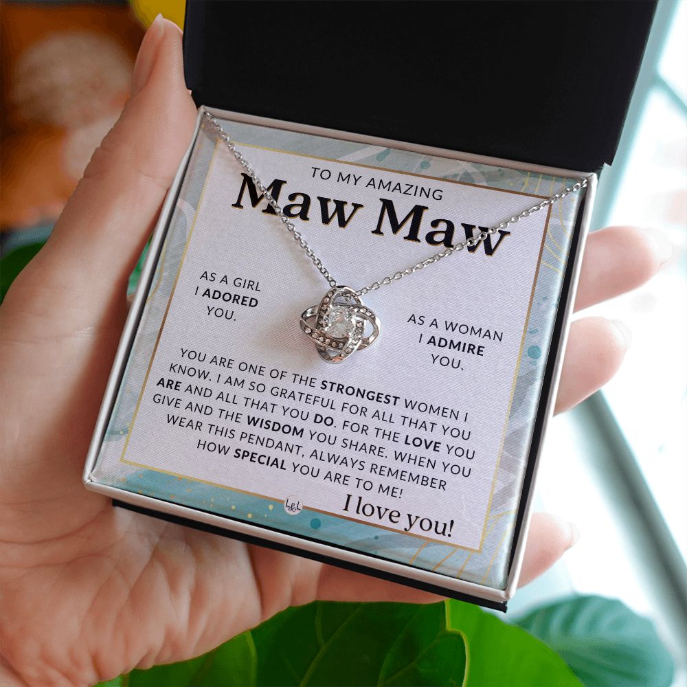 Maw Maw Gift From Granddaughter - Sentimental Gift Idea - Great For Mother's Day, Christmas, Her Birthday, Or As An Encouragement Gift