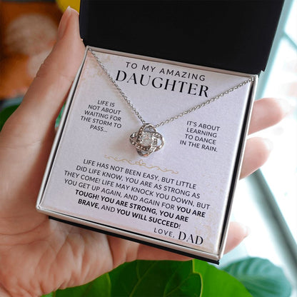 You Are Strong - To My Daughter From Dad Gift - Father to Daughter Necklace