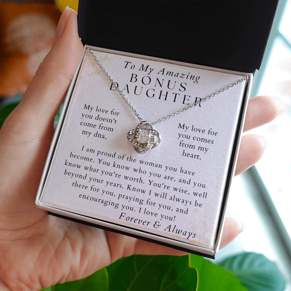 Will Always Be There -  Gift For Bonus Daughter - From Stepmom or Bonus Mom - Christmas Gifts, Birthday Present for Her, Valentine's Day, Graduation