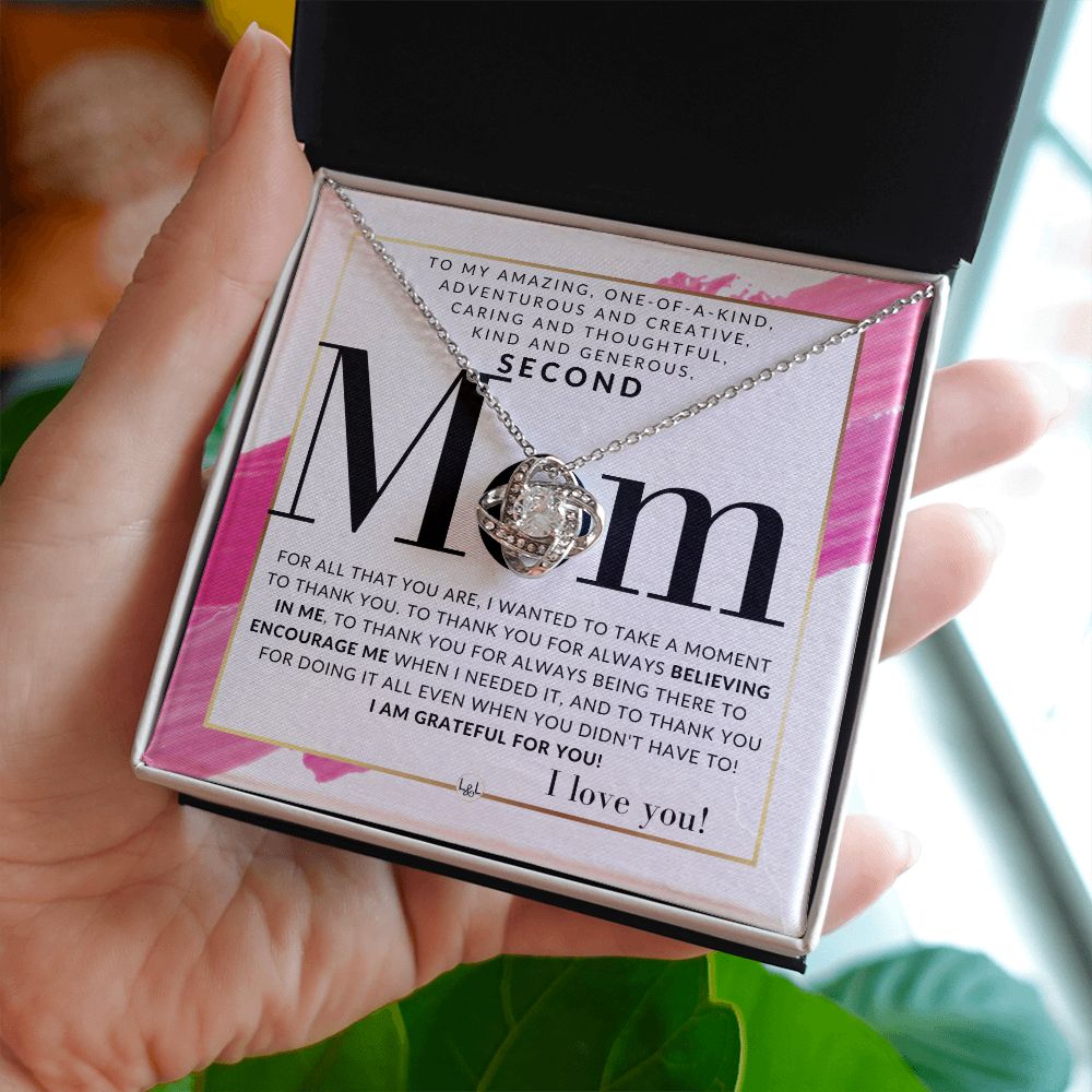 Gift For Your Second Mom - Present for Stepmom, Bonus Mom, Second Mom, Unbiological Mom, or Other Mom - Great For Mother's Day, Christmas, Her Birthday, Or As An Encouragement Gift