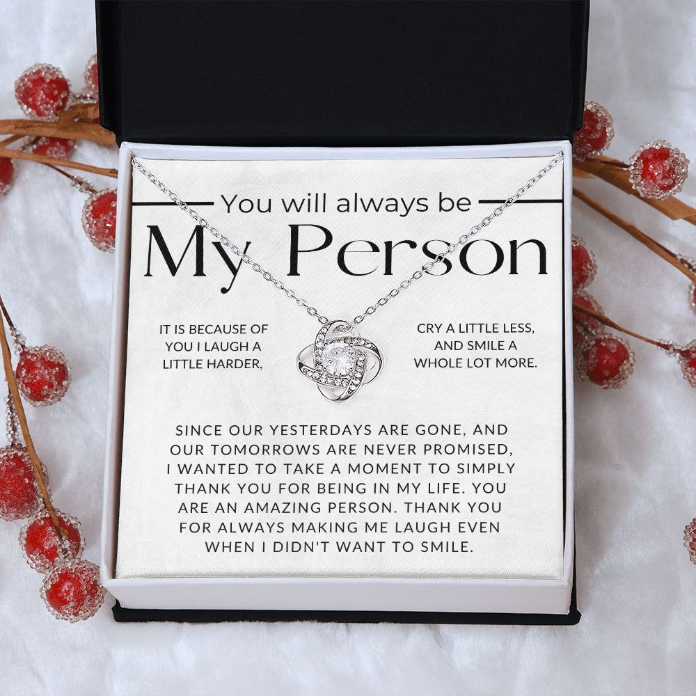 Because of You - For My Best Friend (Female) - Besties, Ride or Die, BFF - Christmas Gift, Birthday Present, Galantines Day Gifts