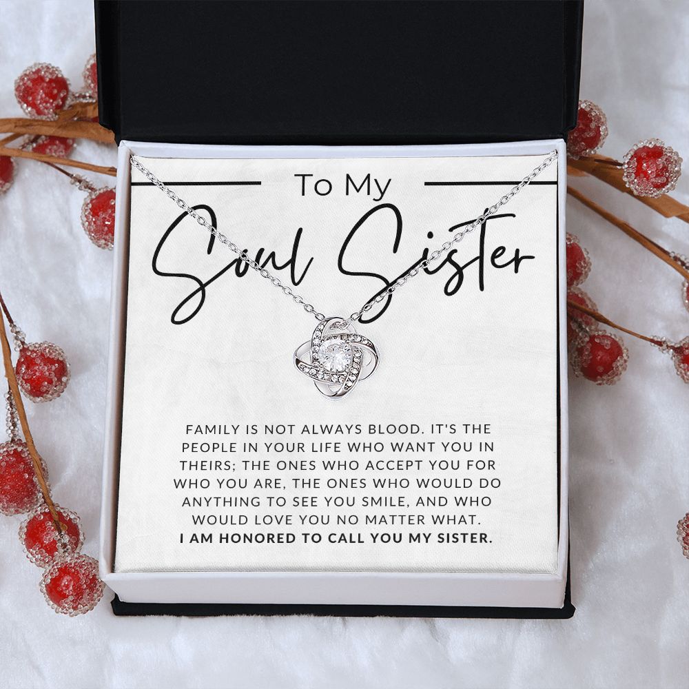 My Soul Sister - For My Best Friend (Female) - Sister in Law, Step Sister, Bonus Sister - Christmas Gift, Birthday Present, Galantines Day Gifts