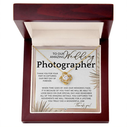 Wedding Photographer Gift - Thank You From The Couple - Gratitude Gift, Token of Appreciation , Pink Floral and Boho Wedding Theme - Liliana and Liam