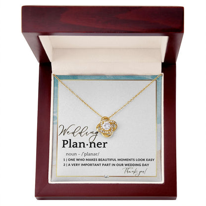 Wedding Event Planner Gift - Thank You From Bride & Groom - Gratitude Gift, Token of Appreciation , Beach and Destination Wedding Theme - Liliana and Liam