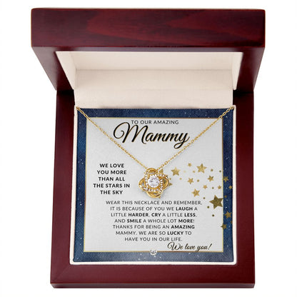 Our Mammy Gift - Meaningful Necklace - Great For Mother's Day, Christmas, Her Birthday, Or As An Encouragement Gift - Liliana and Liam