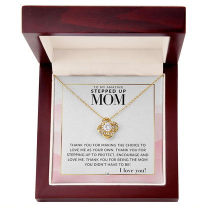 Stepped Up Mom Gift - Thank You - Present for Stepmom or Stepmother - Great For Mother's Day, Christmas, Her Birthday, Or As An Encouragement Gift - Liliana and Liam