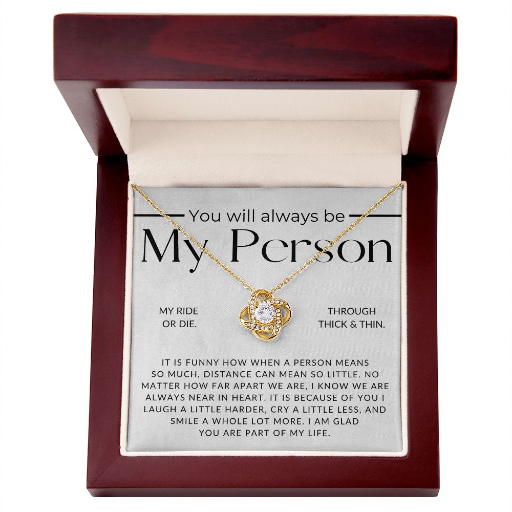 My Person - Long Distance Relationship For Her - Christmas Gift, Birthday Present, Galantines Day Gifts