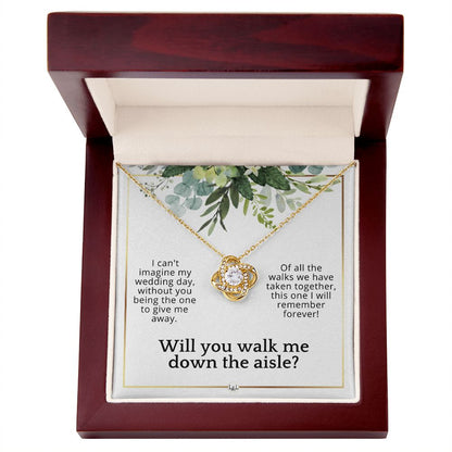Will You Walk Me Down The Aisle - Give Me Away Proposal From The Bride - Of All The Walks Taken , White and Green, Eucalyptus Wedding - Liliana and Liam
