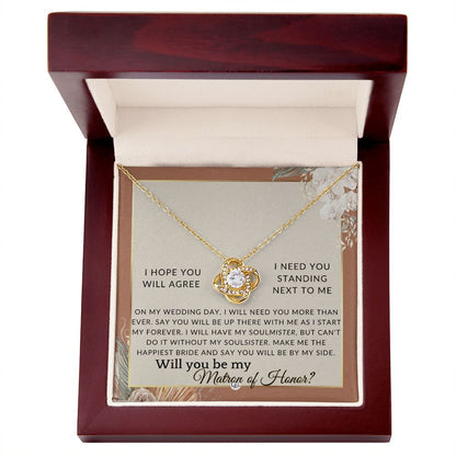 Matron of Honor Proposal Gift - Be My MOH Gift From Bride - By My Side - Wedding Party Accessory , Terracotta, Rust And Gold Wedding Theme - Liliana and Liam