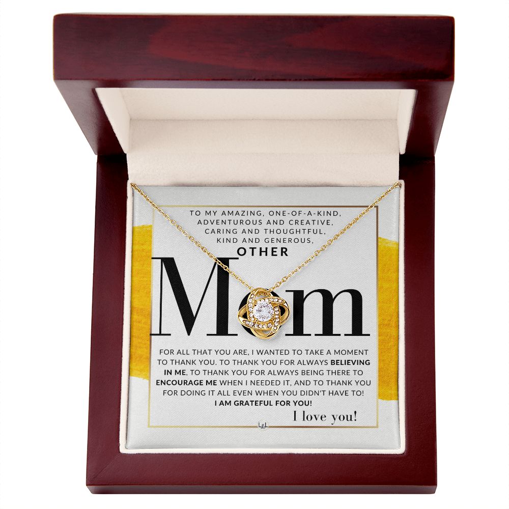 Gift For Your Other Mom - Present for Stepmom, Bonus Mom, Second Mom, Unbiological Mom, or Other Mom - Great For Mother's Day, Christmas, Her Birthday, Or As An Encouragement Gift