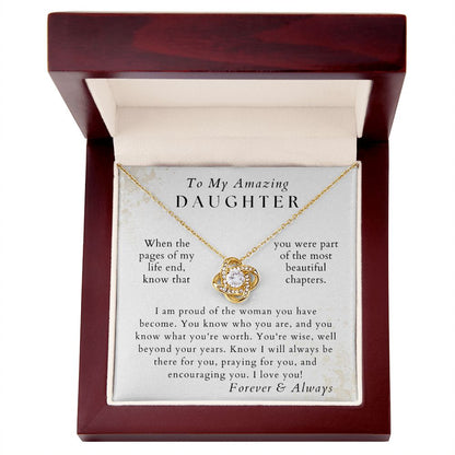 The Best Part - Daughter Necklace - Gift from Mom or Dad - Birthday, Graduation, Valentines, Christmas Gifts