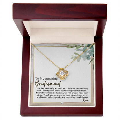 Bridesmaid Gift - On My Wedding Day From Bride - Wedding Party Thank You Jewelry Accessories , Beach and Destination Wedding Theme - Liliana and Liam