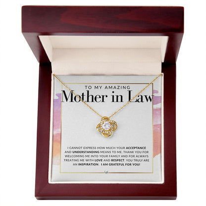 Mother In Law Necklace - Great For Mother's Day, Christmas, Her Birthday, Or As An Encouragement Gift - Liliana and Liam