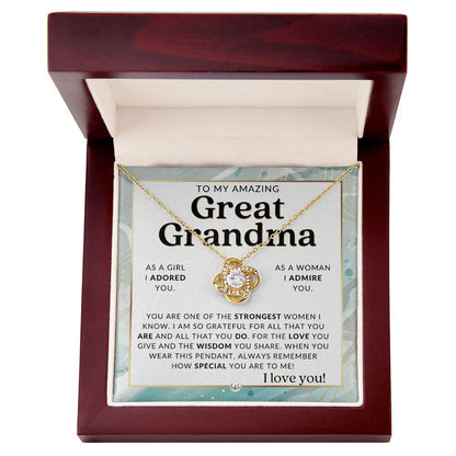 Great Grandma Gift From Granddaughter - Sentimental Gift Idea - Great For Mother's Day, Christmas, Her Birthday, Or As An Encouragement Gift - Liliana and Liam