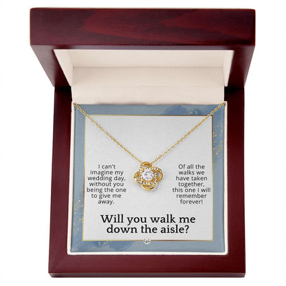 Will You Walk Me Down The Aisle_ Give Me Away Proposal From The Bride - Of All The Walks Taken , Dusty Blue And Gold Wedding Theme - Liliana and Liam