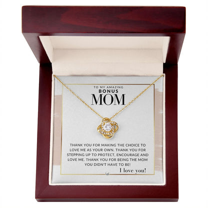 Bonus Mom Gift - Thank You - Present for Stepmom, Bonus Mom, Second Mom, Unbiological Mom, or Other Mom - Great For Mother's Day, Christmas, Her Birthday, Or As An Encouragement Gift - Liliana and Liam