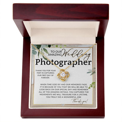 Wedding Photographer Gift - Thank You From The Couple - Gratitude Gift, Token of Appreciation , Beach and Destination Wedding Theme - Liliana and Liam