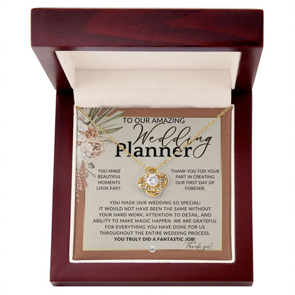 Wedding Event Planner Gift - Thank You From The Couple - Gratitude Gift, Token of Appreciation , Terracotta, Rust And Gold Wedding Theme - Liliana and Liam