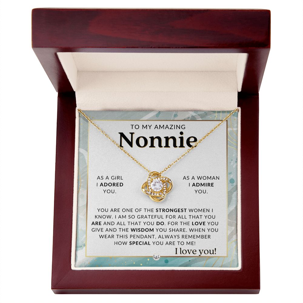 Nonnie Gift From Granddaughter - Sentimental Gift Idea - Great For Mother's Day, Christmas, Her Birthday, Or As An Encouragement Gift