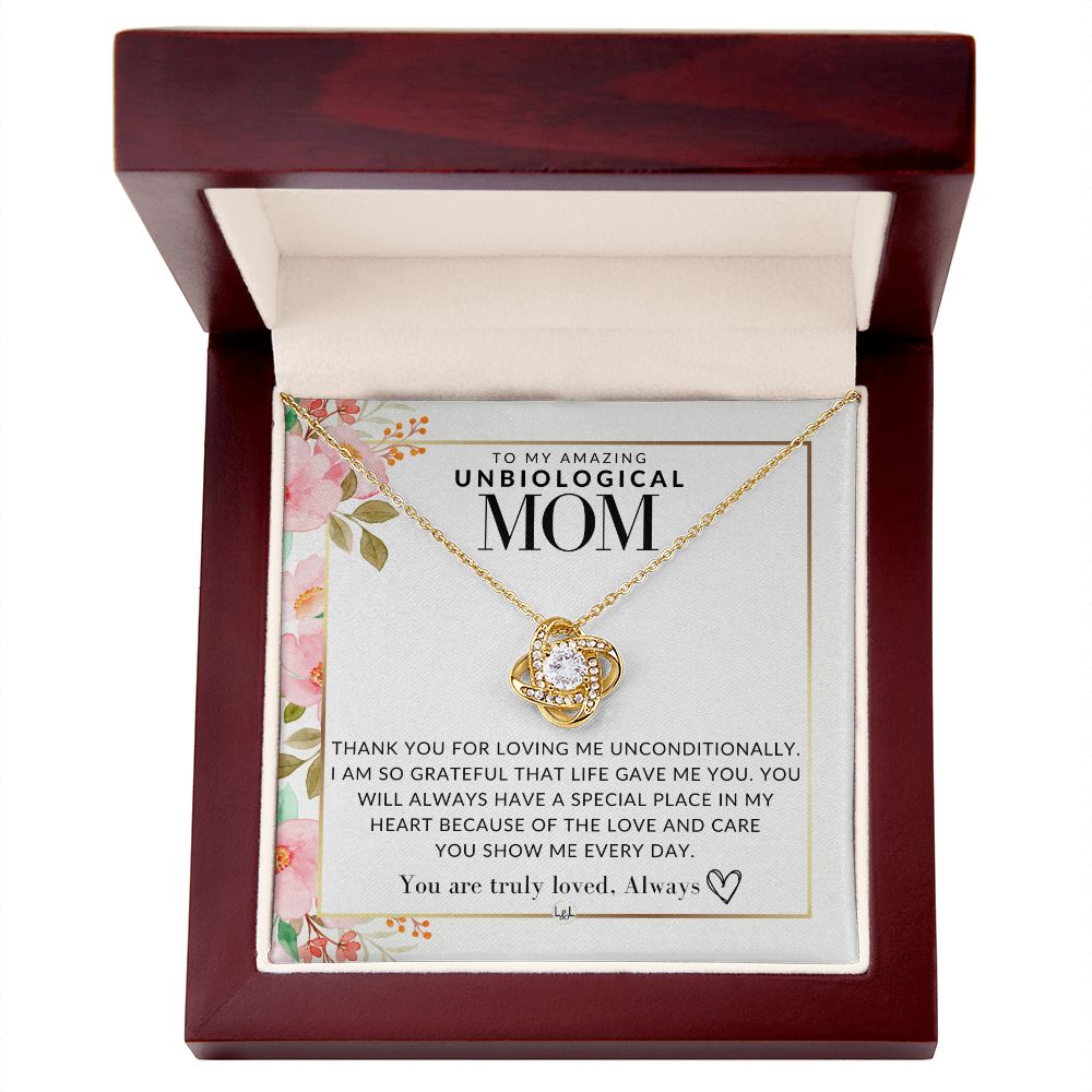 Unbiological Mom Gift - Truly Loved - Present for Stepmom, Bonus Mom, Second Mom, Unbiological Mom, or Other Mom - Great For Mother's Day, Christmas, Her Birthday, Or As An Encouragement Gift
