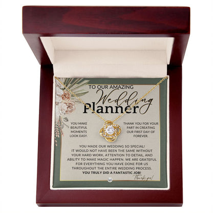 Wedding Event Planner Gift - Thank You From The Couple - Gratitude Gift, Token of Appreciation , Sage Green & Boho Wedding Theme - Liliana and Liam