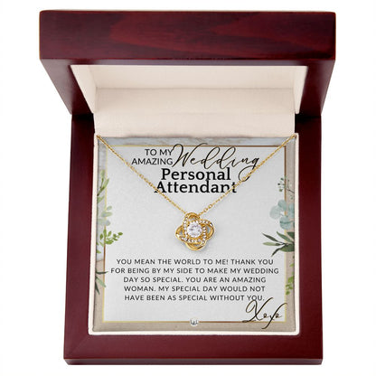 Wedding Personal Attendant Thank You Gift - Wedding Helper, Bridal Concierge, Lady in Waiting , Beach and Destination Wedding Theme - Liliana and Liam