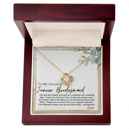 Junior Bridesmaid Gift - On My Wedding Day For Jr. Bridesmaid - Wedding Party Thank You Gift , Beach and Destination Wedding Theme - Liliana and Liam