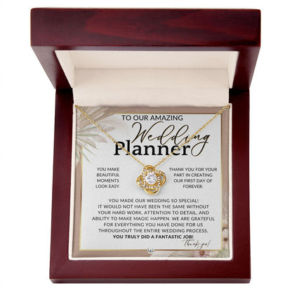 Wedding Event Planner Gift - Thank You From The Couple - Gratitude Gift, Token of Appreciation , Pink Floral and Boho Wedding Theme - Liliana and Liam