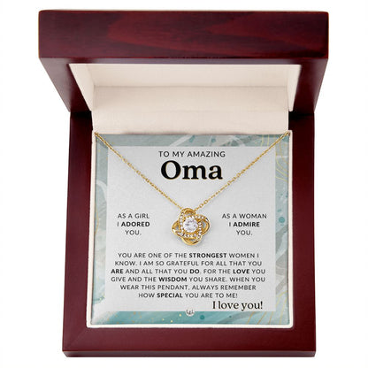 Oma Gift From Granddaughter - Sentimental Gift Idea - Great For Mother's Day, Christmas, Her Birthday, Or As An Encouragement Gift - Liliana and Liam