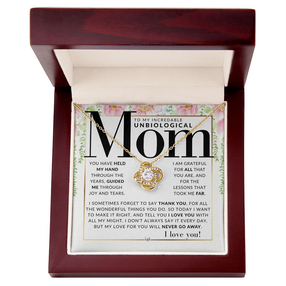 An Unbiological Mom Gift - Present for Stepmom, Bonus Mom, Second Mom, Unbiological Mom, or Other Mom - Great For Mother's Day, Christmas, Her Birthday, Or As An Encouragement Gift