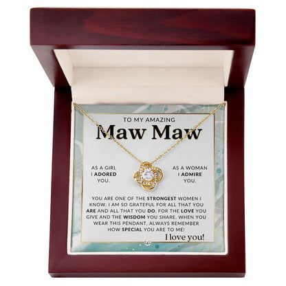 Maw Maw Gift From Granddaughter - Sentimental Gift Idea - Great For Mother's Day, Christmas, Her Birthday, Or As An Encouragement Gift - Liliana and Liam