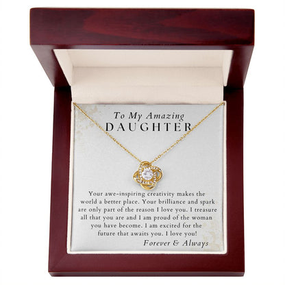Your Brilliance And Spark - To My Amazing Daughter - From Mom, Dad, Parents - Christmas Gifts, Birthday Gift for Her, Graduation