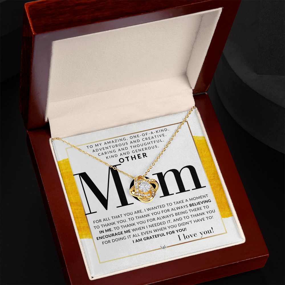 Gift For Your Other Mom - Present for Stepmom, Bonus Mom, Second Mom, Unbiological Mom, or Other Mom - Great For Mother's Day, Christmas, Her Birthday, Or As An Encouragement Gift