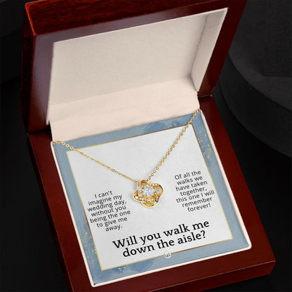 Will You Walk Me Down The Aisle_ Give Me Away Proposal From The Bride - Of All The Walks Taken , Dusty Blue And Gold Wedding Theme - Liliana and Liam
