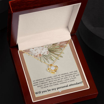 Wedding Personal Attendant Proposal - Will You Be My Helper, Bridal Concierge, Lady in Waiting , Terracotta, Rust And Gold Wedding Theme - Liliana and Liam