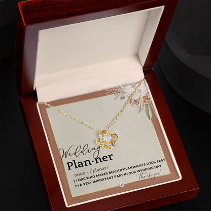 Wedding Event Planner Gift - Thank You From Bride & Groom - Gratitude Gift, Token of Appreciation , Terracotta, Rust And Gold Wedding Theme - Liliana and Liam
