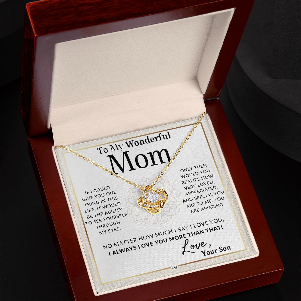 Gift for Mom, From Son - Through My Eyes