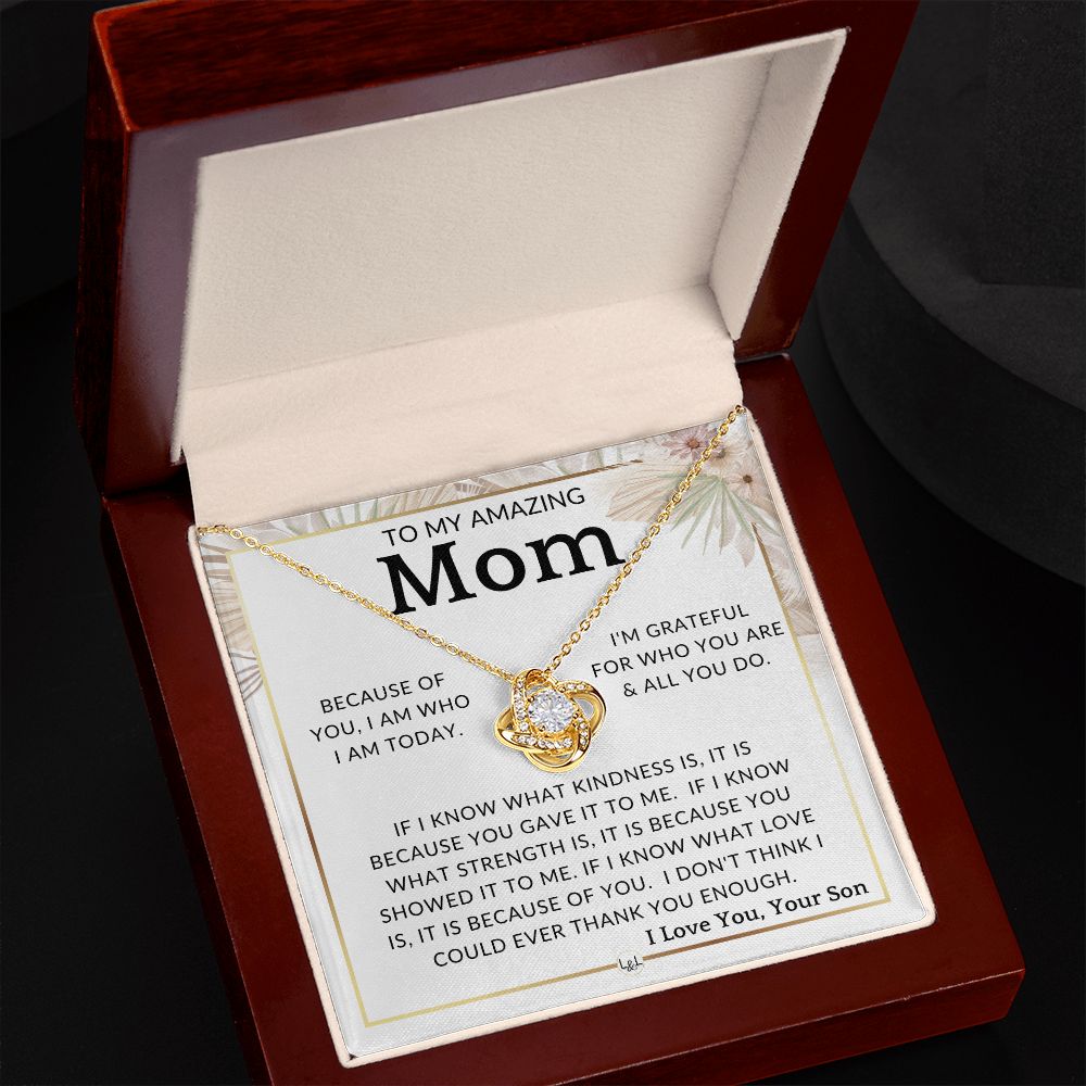 Gift for Mom, From Son - All You Do - To Mother, From Son - Beautiful Women's Pendant Necklace - Great For Mother's Day, Christmas, or Her Birthday