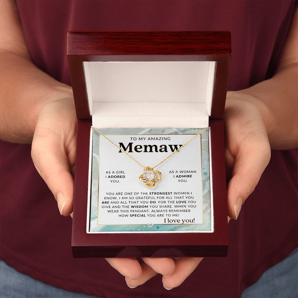 Memaw Gift From Granddaughter - Sentimental Gift Idea - Great For Mother's Day, Christmas, Her Birthday, Or As An Encouragement Gift