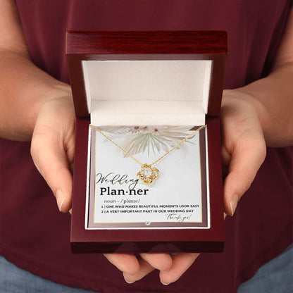 Wedding Event Planner Gift - Thank You From Bride & Groom - Gratitude Gift, Token of Appreciation , Pink Floral and Boho Wedding Theme - Liliana and Liam
