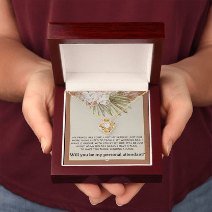 Wedding Personal Attendant Proposal - Will You Be My Helper, Bridal Concierge, Lady in Waiting , Terracotta, Rust And Gold Wedding Theme - Liliana and Liam