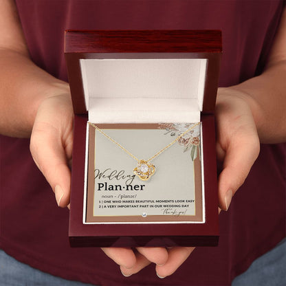 Wedding Event Planner Gift - Thank You From Bride & Groom - Gratitude Gift, Token of Appreciation , Terracotta, Rust And Gold Wedding Theme - Liliana and Liam