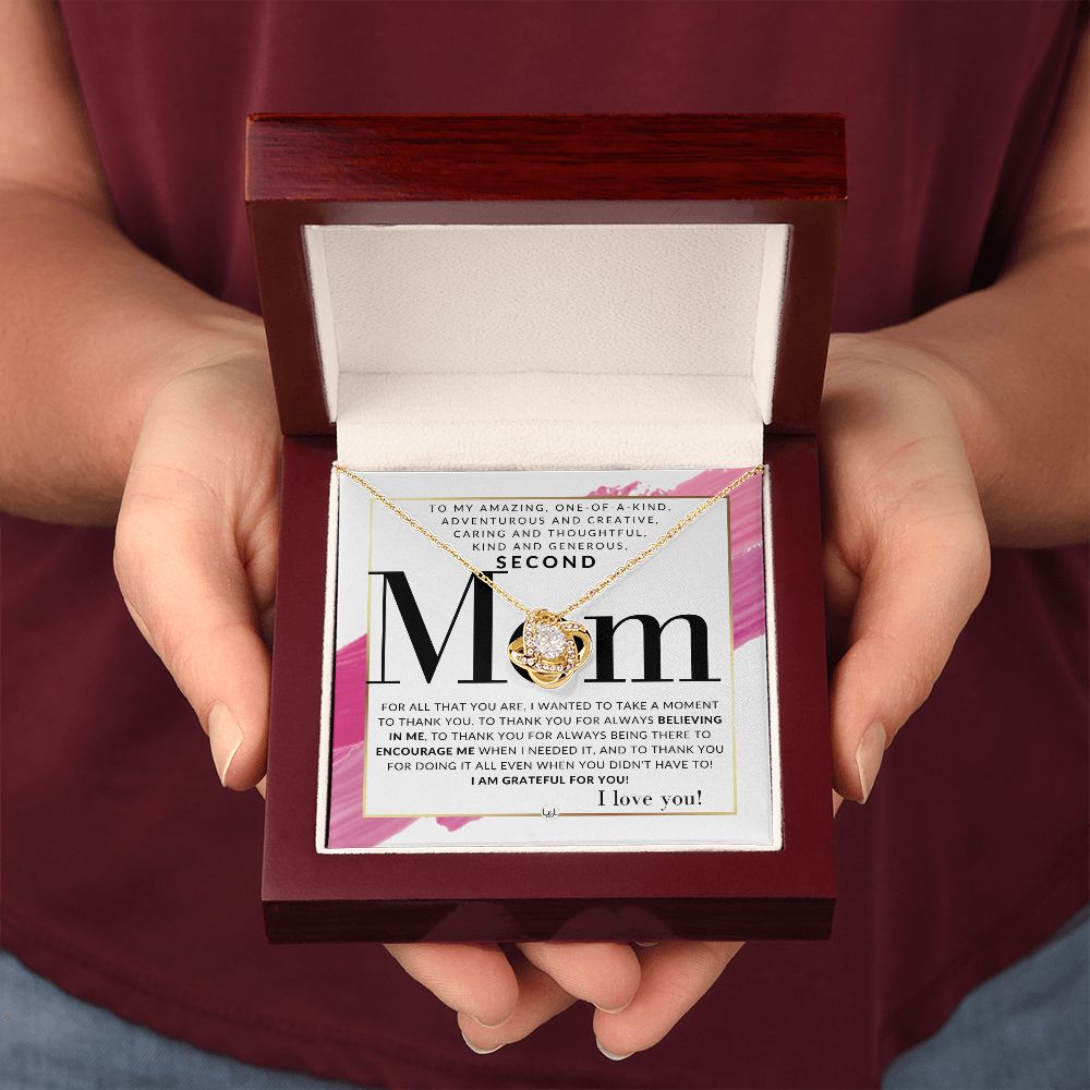 Gift For Your Second Mom - Present for Stepmom, Bonus Mom, Second Mom, Unbiological Mom, or Other Mom - Great For Mother's Day, Christmas, Her Birthday, Or As An Encouragement Gift